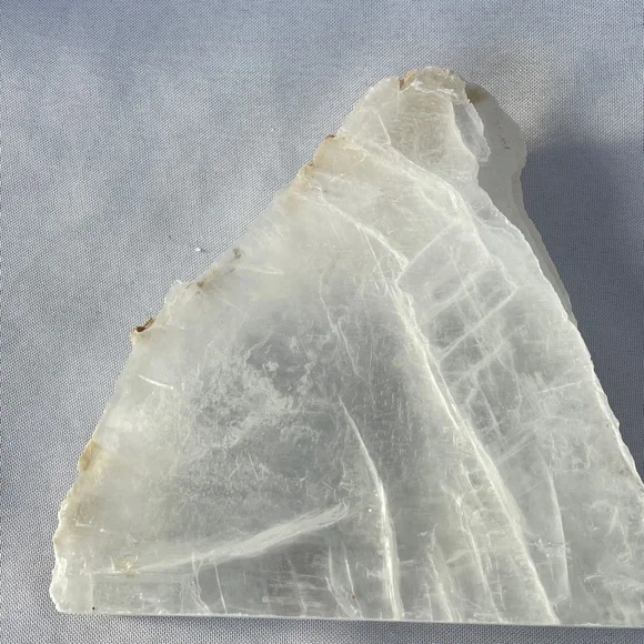 Natural Selenite Crystal Display (Lots of Rainbows!)